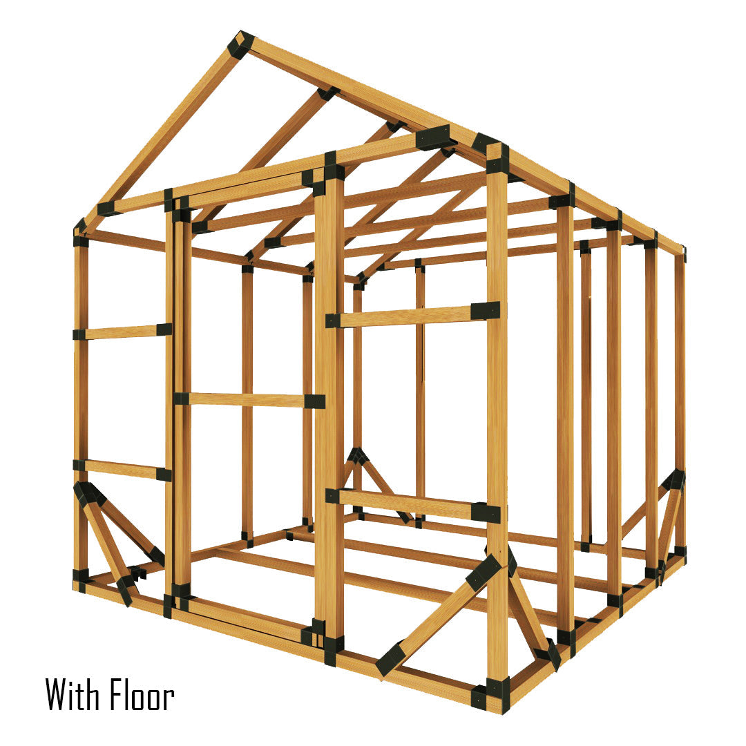 8X8 Standard Storage Shed Kit