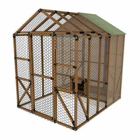 8X10 Chicken/Poultry Coop & Run Kit